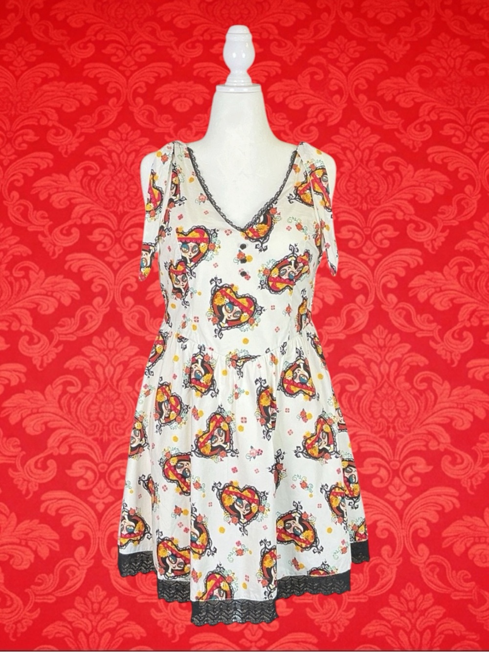 Hot Topic NWT The Book of Life Goth Whimsigoth Rockabilly Sugar Skull Dress XL